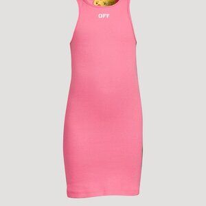 OFF-WHITE : Off Stamp Ribbed Tank Dress